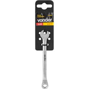 Chave combinada 7 mm, aço cromo vanádio, encartelada, VONDER