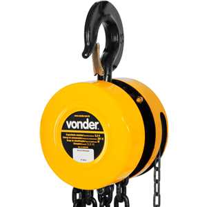 Talha manual, 5 toneladas (5 tf), elevação 5 m, VONDER