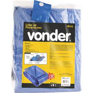 Lona de polietileno azul 8 m x 4 m, VONDER