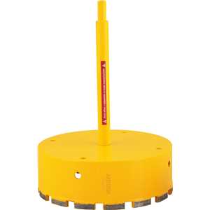Serra copo diamantada 165 mm, com haste, VONDER