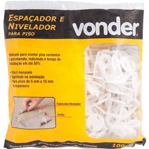 Espaçador e nivelador para piso 5,0 mm, VONDER