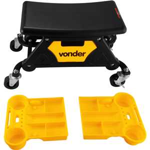 Banqueta plástica para detalhador automotivo e mecânico, BDM 360 VONDER