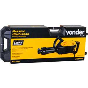 Martelo demolidor, 1.600 W, 45 joules, MDV 1645, 220 V~, VONDER PLUS