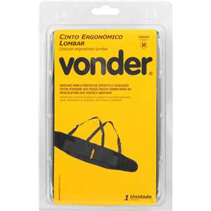 Cinto ergonômico lombar, tamanho M, VONDER