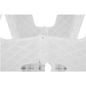 Banqueta plástica dobrável, transparente, altura 360 mm, VONDER