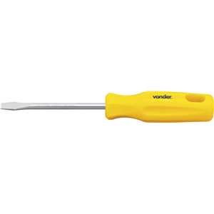 Chave de fenda 1/4" x 4", aço cromo vanádio, com ponta magnetizada, VONDER