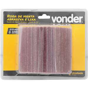 Roda de manta abrasiva e lixa para PEV 1380, grão 320, VONDER