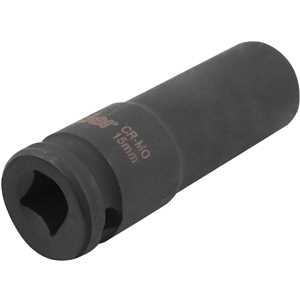 Soquete sextavado longo de impacto, 15 mm, encaixe de 1/2", VONDER
