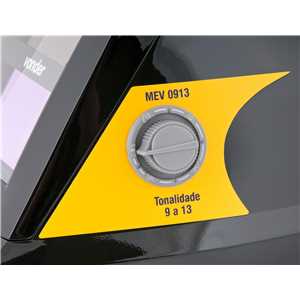 Máscara para solda, com escurecimento automático, tonalidade 9 a 13, MEV 0913, VONDER PLUS