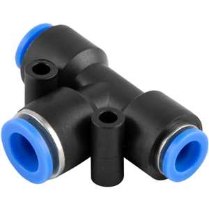 Conexão rápida tipo T de redução, com 1 entrada de 12,0 mm e 2 entradas de 8,0 mm, VONDER