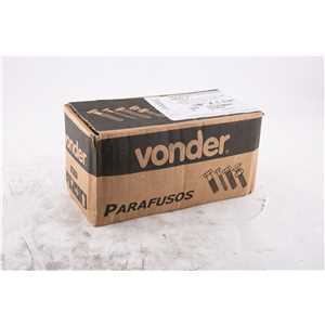 Parafuso sextavado zincado 3/8" x 1.1/4", UNC, rosca total, VONDER