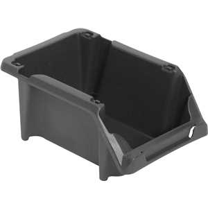 Gaveteiro plástico, nº 3, 8,0 cm x 10,4 cm x 17,6 cm, modelo prático, preto, VONDER