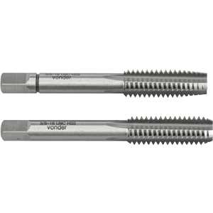 Macho manual de aço rápido 3/8" UNC, jogo com 2 peças VONDER