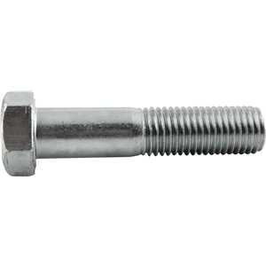 Parafuso sextavado zincado 7/8" x 5", UNC, rosca parcial, VONDER