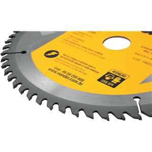 Lâmina de serra circular com dentes de metal duro/vídea, 250 mm x 30 mm, 60 dentes, VONDER