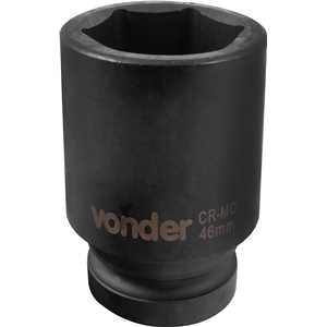 Soquete sextavado longo de impacto, 46 mm, encaixe de 1", VONDER