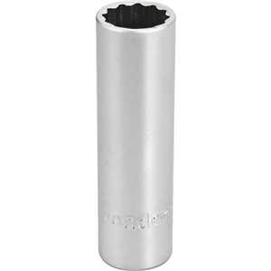 Soquete estriado longo, com encaixe de 1/2", 21 mm, VONDER