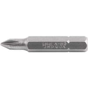 Jogo de bits/ponteira phillips, com encaixe 1/4", nº 1 x 38 mm, cartela com 5 peças, VONDER