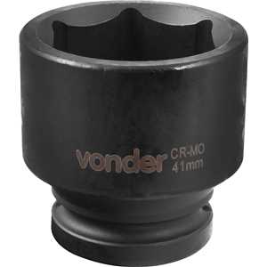 Soquete sextavado de impacto, encaixe de 3/4" x 41,0 mm, VONDER