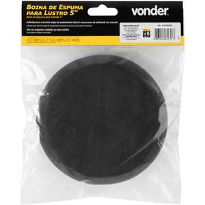 Boina de espuma para lustro 5", para politriz rotativa ou roto-orbital, VONDER