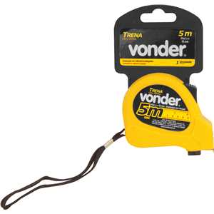 Trena curta de aço 5 m x 25 mm VONDER