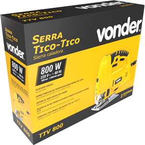Serra tico-tico, 800 W, 220 V~, TTV 800 VONDER