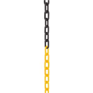 Corrente plástica 10 mm amarela e preta VONDER