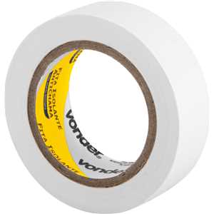 Fita isolante, 19 mm x 10 m, branca, VONDER