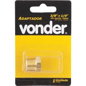 Adaptador para rosca 3/8" macho x 1/4" fêmea, VONDER