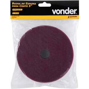 Boina de espuma para corte 5", para politriz roto-orbital, VONDER