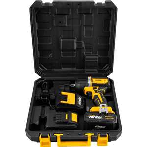 Chave de impacto, bateria 18V, encaixe de 1/2", carregador bivolt, CIV 180B, VONDER