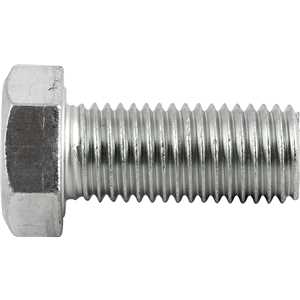 Parafuso sextavado zincado 7/8" x 2", UNC, rosca total, VONDER