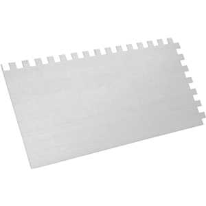 Desempenadeira de aço, dentada, fechada, 255 mm x 120 mm, VONDER