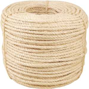 Corda de sisal 6 mm x 220 m, 3 pernas, VONDER
