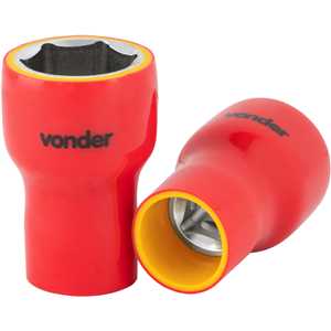 Soquete sextavado isolado, encaixe de 1/2", 22,0 mm, IEC60900, VONDER