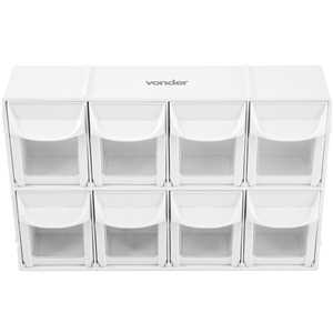 Organizador plástico com 8 gavetas, OPV 0305, VONDER