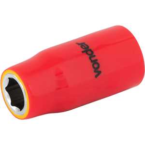 Soquete sextavado isolado, encaixe de 1/2", 12,0 mm, IEC60900, VONDER