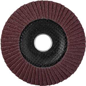 Flap-disc, disco de desbaste/acabamento, 4.1/2" - 115 mm, cônico, grão 80, VONDER
