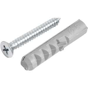 Parafuso autoatarraxante, 4,8 mm x 38,0 mm, cabeça chata, phillips, com bucha 8 mm, VONDER
