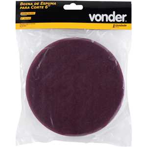Boina de espuma para corte 6", para politriz rotativa ou roto-orbital, VONDER