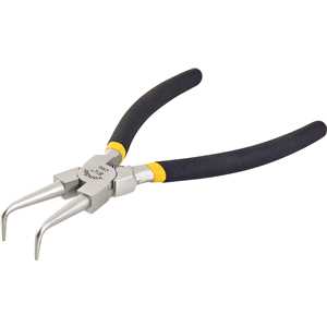 Alicate para anéis interno, bico curvo, 8.1/2", VONDER