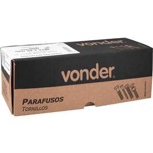 Parafuso sextavado MA, 12 mm x 45 mm, rosca total, zincado, VONDER