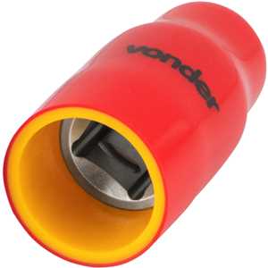 Soquete sextavado isolado, encaixe de 1/2", 10,0 mm, IEC60900, VONDER