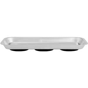 Bandeja magnética retangular, inox, 160 mm x 360 mm, VONDER
