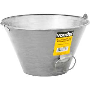 Balde metálico para concreto, 10 litros, VONDER
