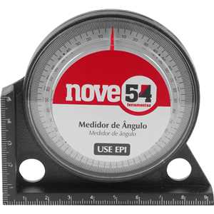 Medidor de ângulo com base magnética, NOVE54