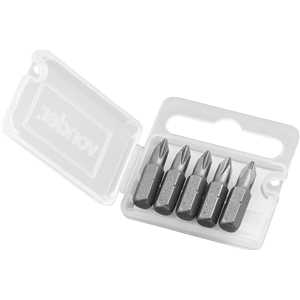 Jogo de bits/ponteira phillips, com encaixe 1/4", nº 1 x 25 mm, cartela com 5 peças, VONDER