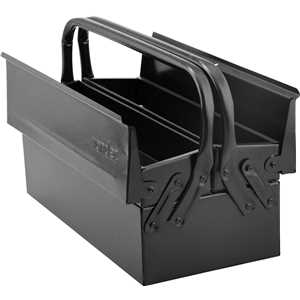 Caixa metálica sanfonada para ferramentas, com 3 gavetas, 40 cm x 19 cm x 16 cm, VONDER