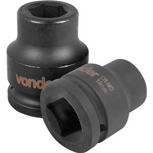 Soquete sextavado de impacto, encaixe de 3/4" x 19,0 mm, VONDER