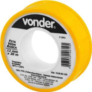 Fita veda-rosca 12 mm x 20 m VONDER